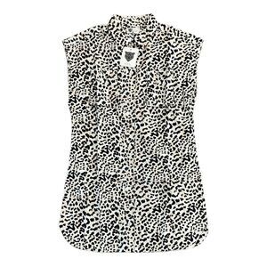Lita by Ciara Cheetah Print Sleeveless Mini Shirt Dress M